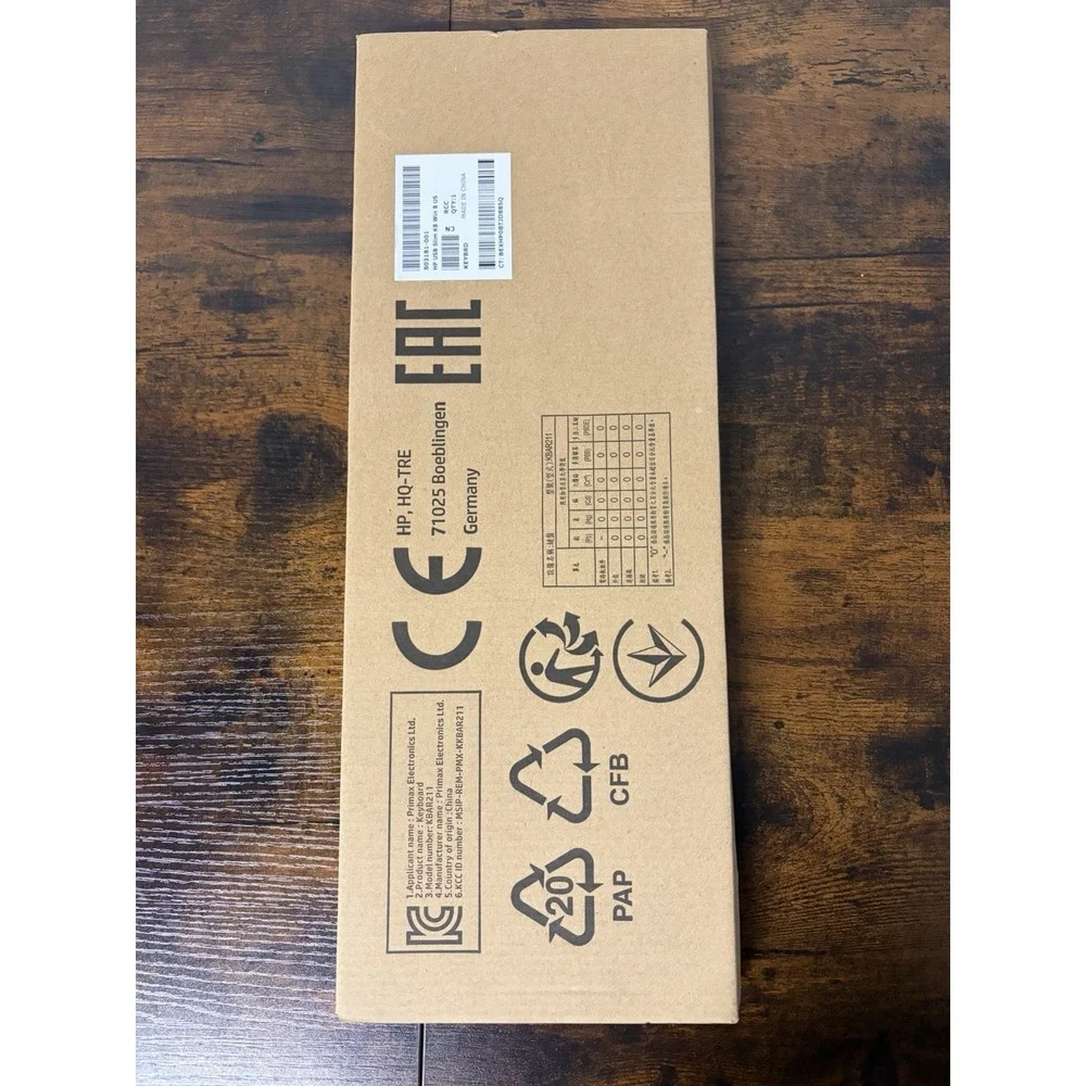 HP Slim Keyboard USB Wired KBAR211 Primax - Genuine - NEW‎